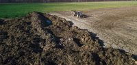 large pile of compost for commercial and industrial composting